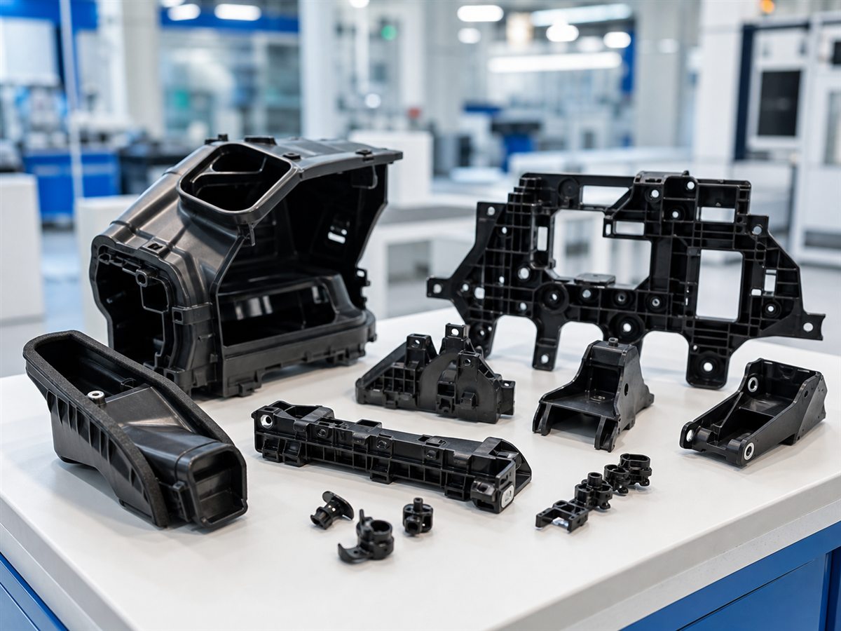 Automotive injection molded plastic parts