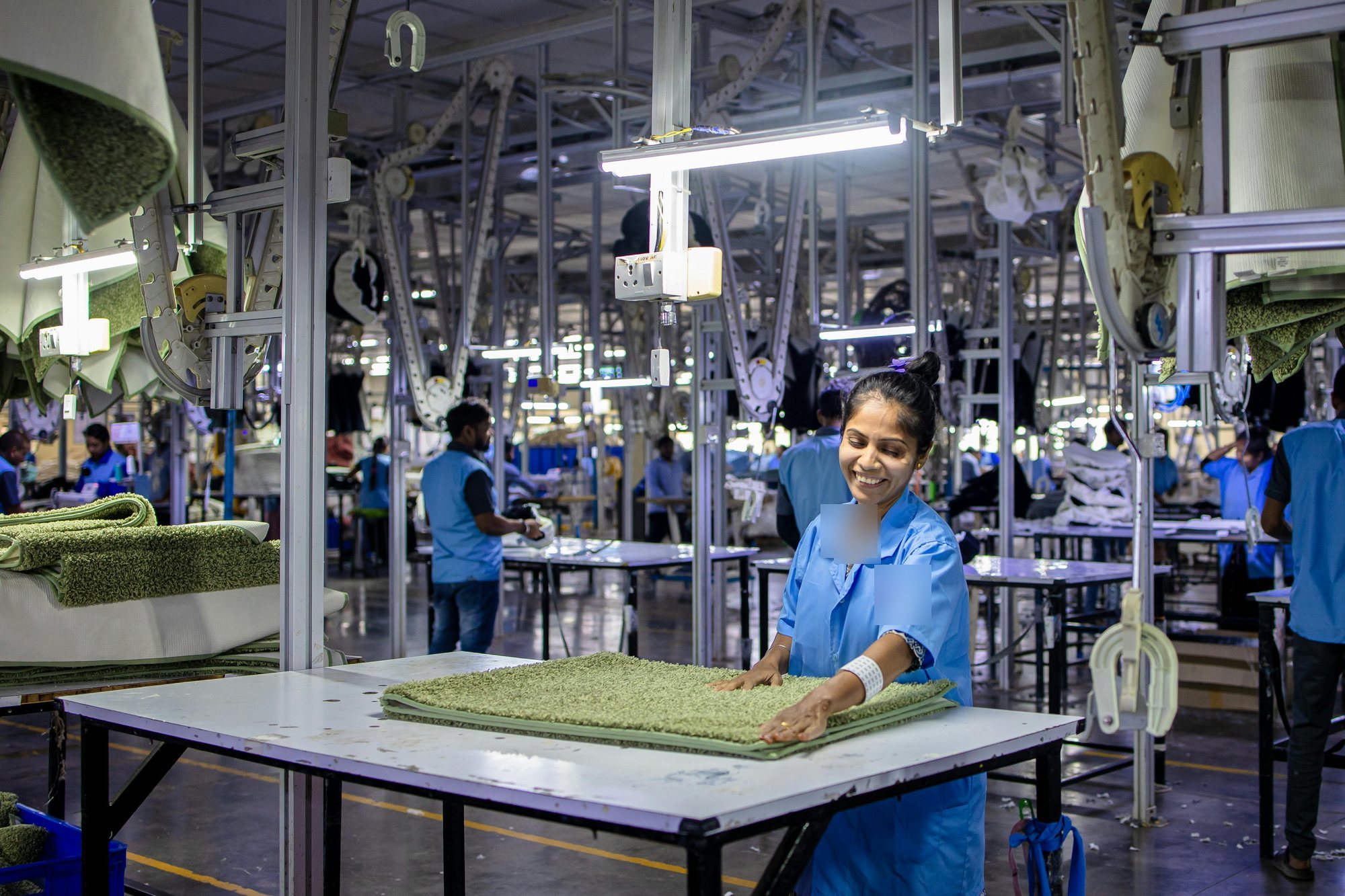 Welcoming manufacturing team member